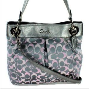 Pink & Grey Coach Purse